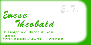 emese theobald business card